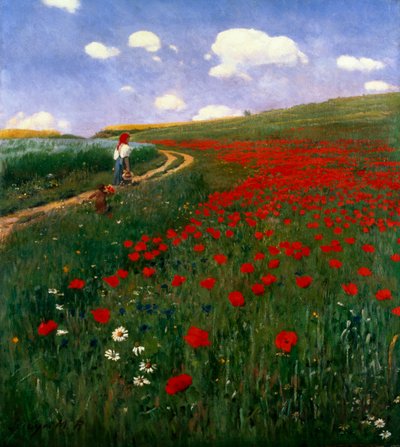Il campo di papaveri da Pál Szinyei Merse